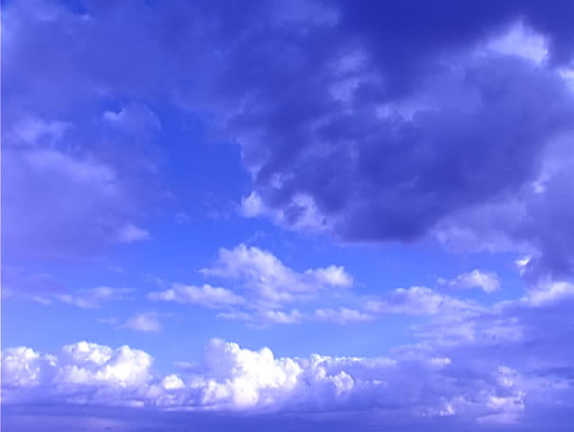 Blue sky and Clouds in one video clip Time lapse
