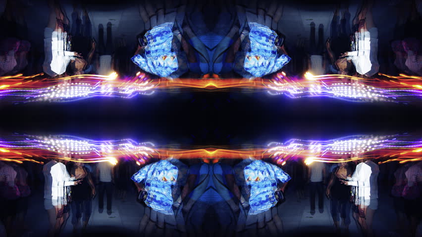 long exposure shooting technique to capture people dancing on dancefloor at music festival