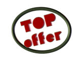 top offer, 3D text on neutral background