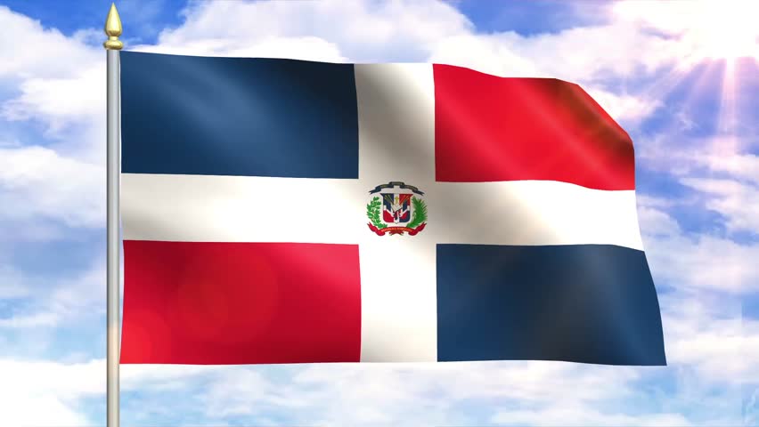 Flag Of Dominican Republic Animation Loop Stock Footage Video 5037131 