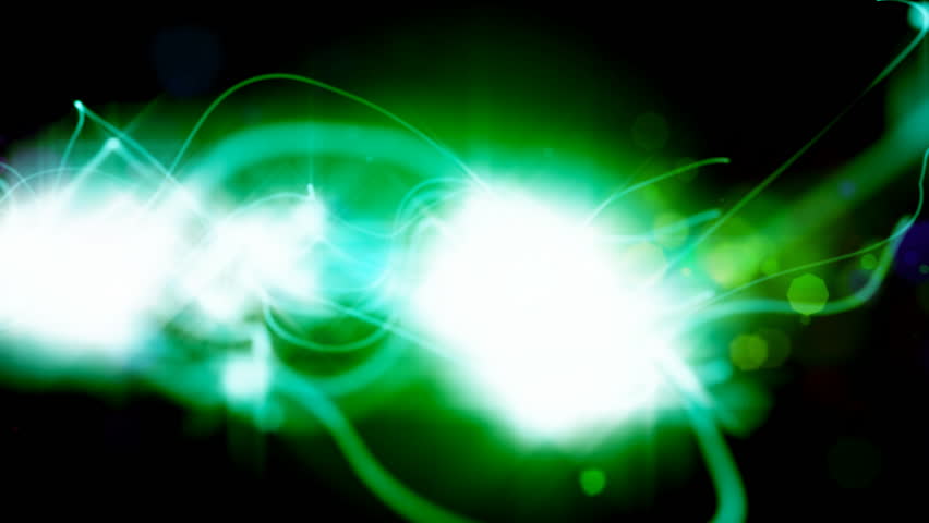 Abstract seamless loop of glowing fractal lights.
