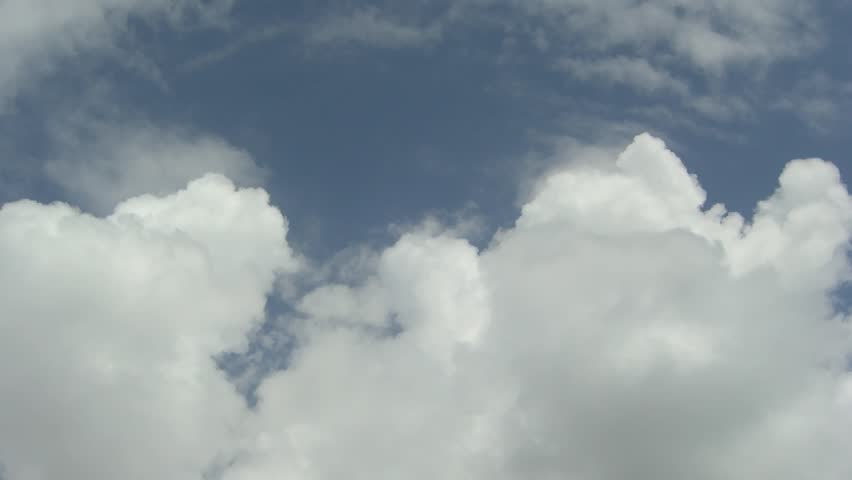 Time Lapse Movie just fast moving clouds and blue sky (29.97fps)