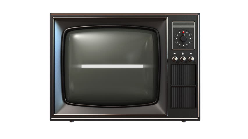old tv, turning channels animation, loop-able