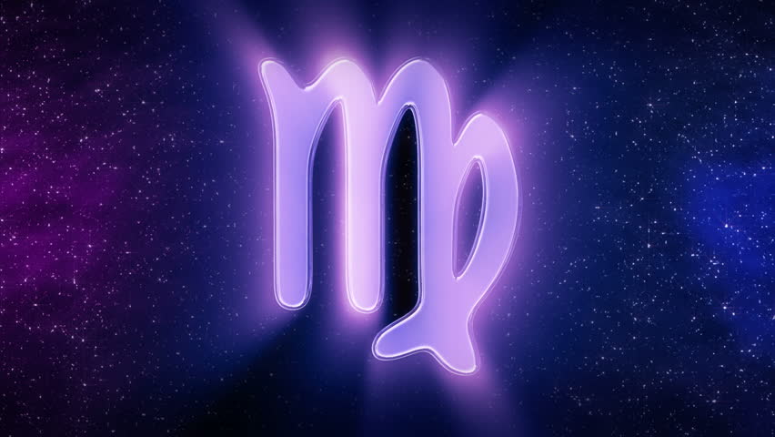 Virgo - sign of the zodiac - Loop able background animation 