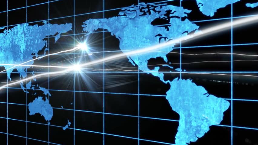 Map with light flares