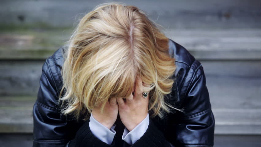 Heartbroken woman