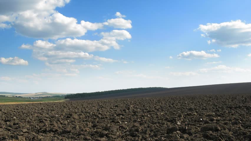 plough-land. loop. time lapse HD