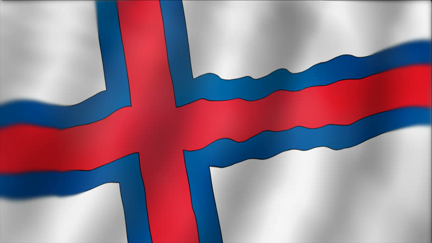 Faroe Islands - detail of waving flag