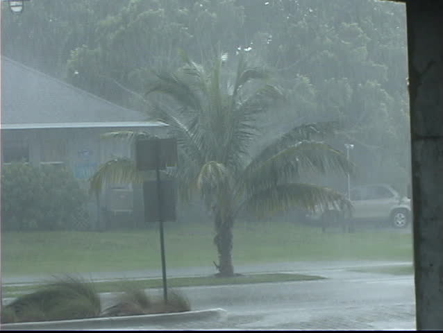 A severe rain storm