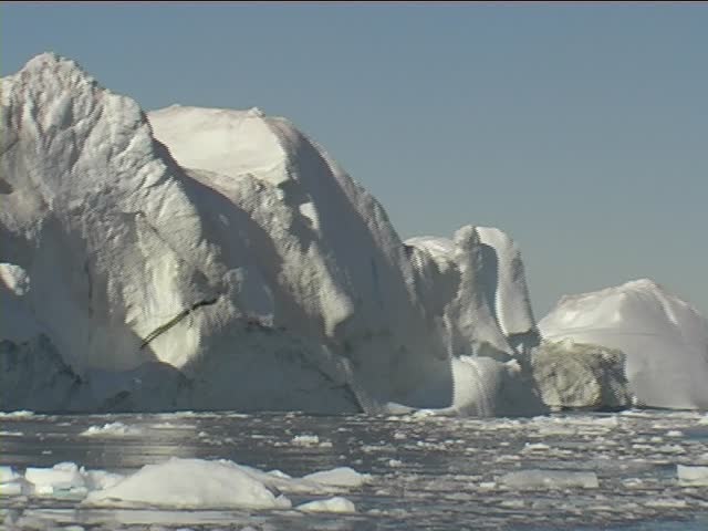 Beautiful Iceberg at Disko Bay, Ilulissat, Greenland. Taken on a beautiful sunny day.