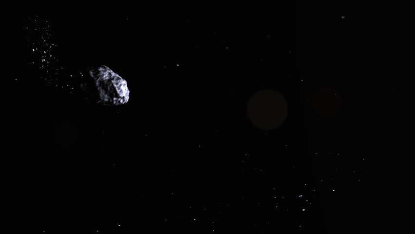 asteroid crash to the earth, realistic 3d animation 
