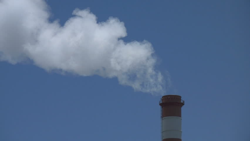 Steam Coming Out Of Smokestack