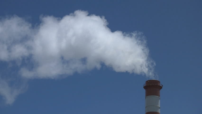 Steam Coming Out Of Smokestack