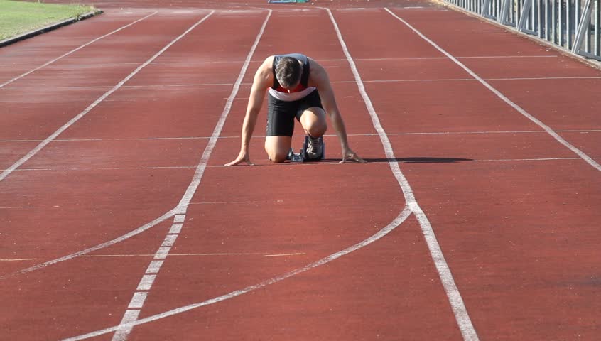 sprint start in track and field