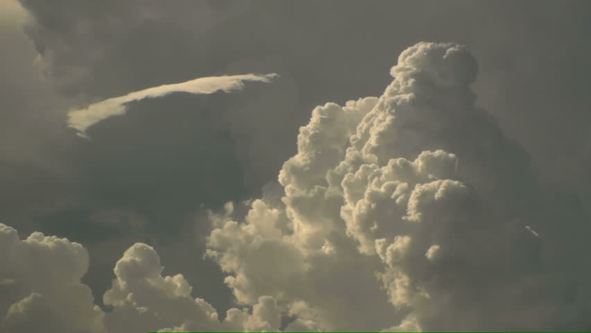 Heavenly Cloudscape Time Lapse, Sky filled with a variety of shapes creates ethereal cloudscape. 1920x1080
