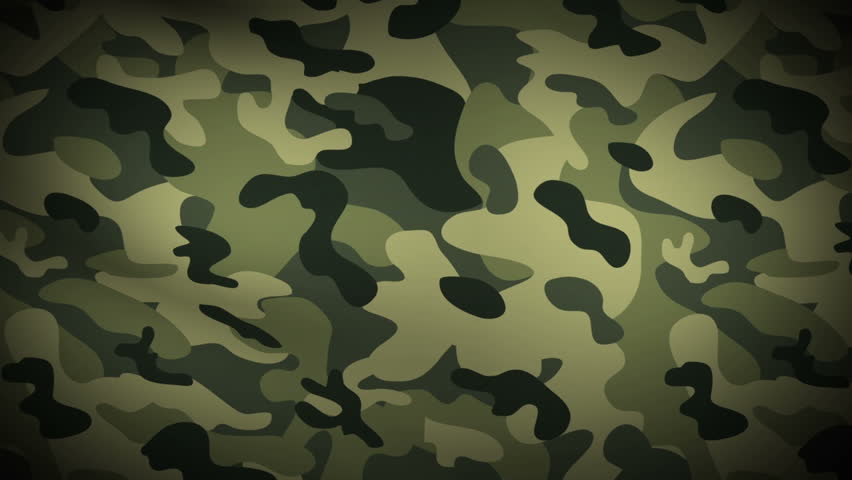 Camouflage Pattern Background Loop In Jungle/forest Camo Colors: Khaki