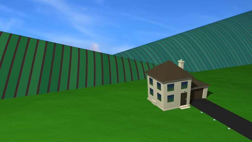 Wind Turbine is Built and Powers Lights for Home, looping segment at end