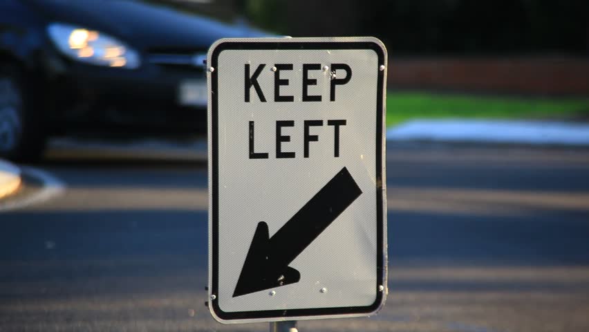 Traffic sign"Keep Left"