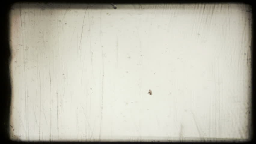 Old film projector blinking screen