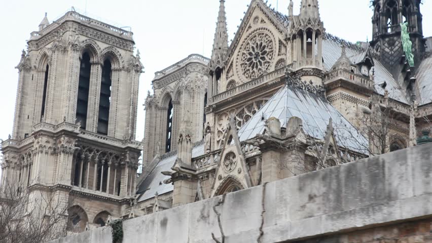 Notre Dame de Paris, view from Seine river