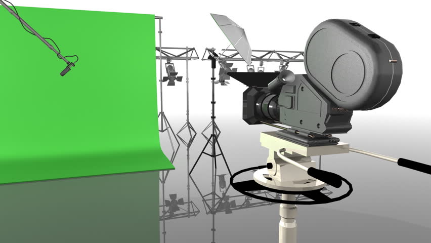 A film production set