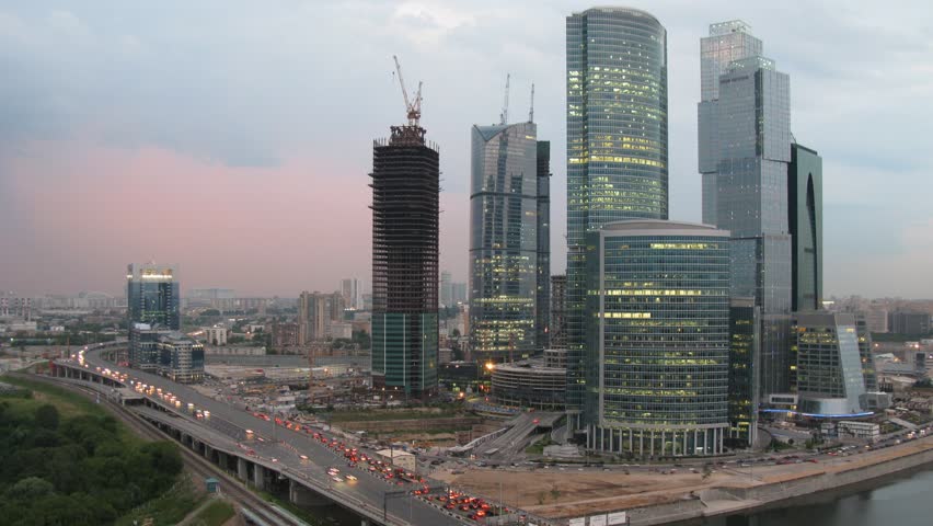 MOSCOW - JULY 5: Moscow International Business Center, also referred to as Moscow-City on July 5, 2010, Moscow, Russia The Moscow International Business Center is expected to become the first zone in Russia to combine business activity, living space and e
