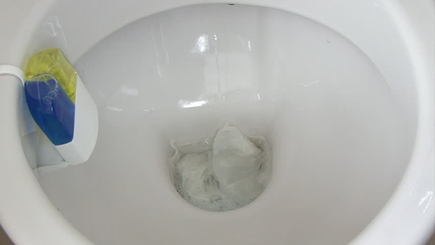 toilet flushing