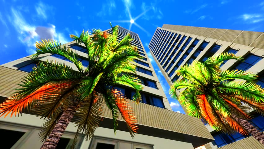 Modern office blocks 