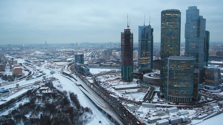 MOSCOW - DEC 5: Moscow International Business Center, Dec 5, 2010, Moscow, Russia. MIBC is expected to become the first zone in Russia to combine business activity, living space and entertainment into one single development. 