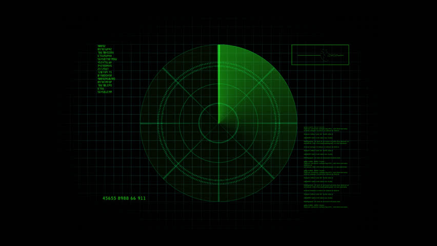 A Radar Screen Is Scanning For Signals Stock Footage Video 2973082