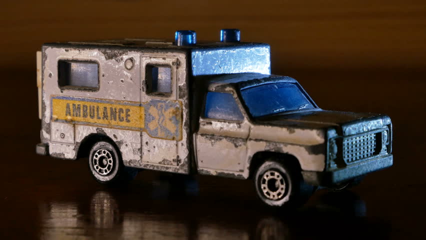 ambulance toy with flashing lights