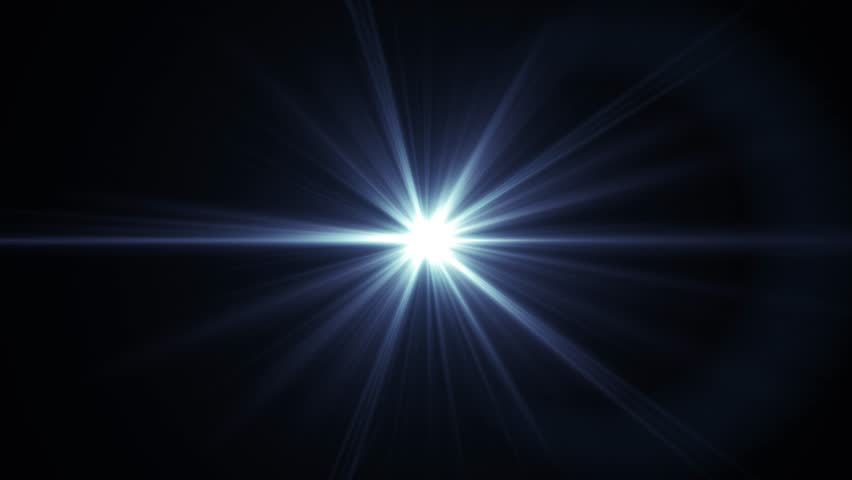 Center Flickering Star Sun Lights Stock Footage Video (100% Royalty