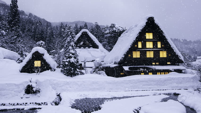 Shirakawago Village and landscape in Japan image - Free stock photo ...