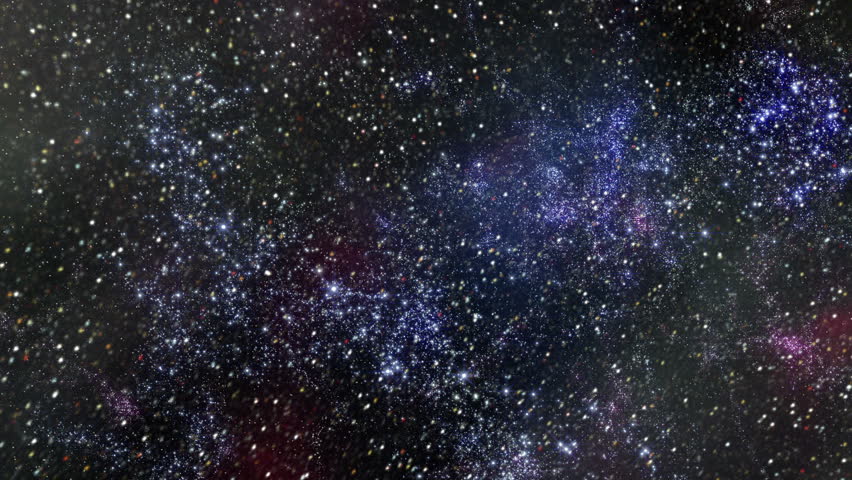 Space 2293: Flying Through Star Fields In Space (Loop). Stock Footage ...