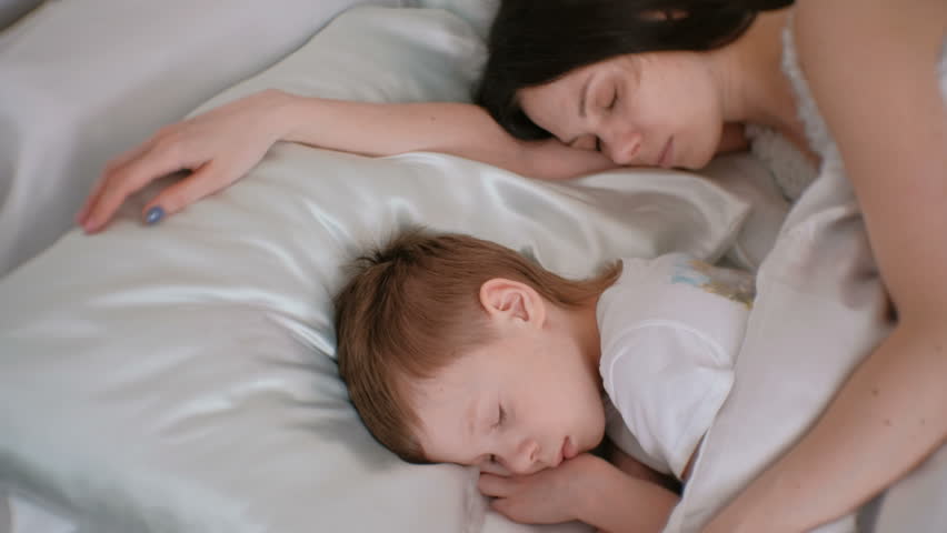 Mom And Son Sleeping Together Stock Footage Video 100 Royalty Free 1011769478 Shutterstock