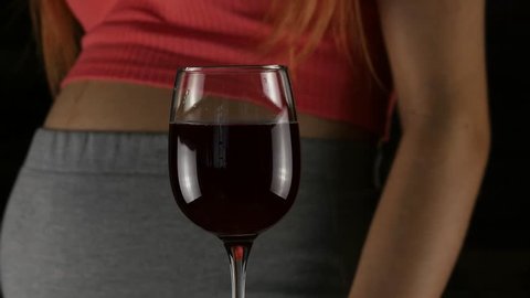 Pregnant Women Drinking Red Wine Stock Footage Video 100 Royalty Free 1013838188 Shutterstock