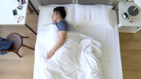 Throwing Pillow At Girlfriend To Stock Footage Video 100 Royalty