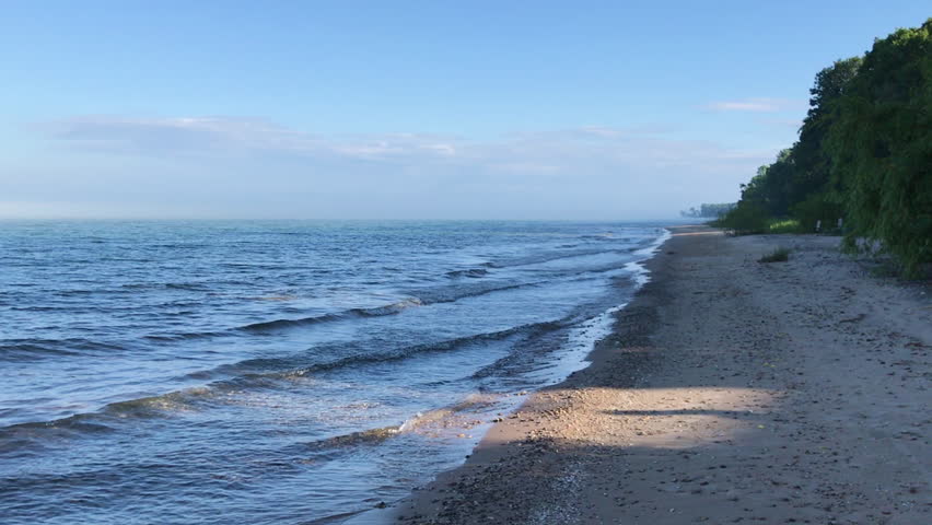 Landscape and Seascape of the great lakes and beach in Michigan image ...