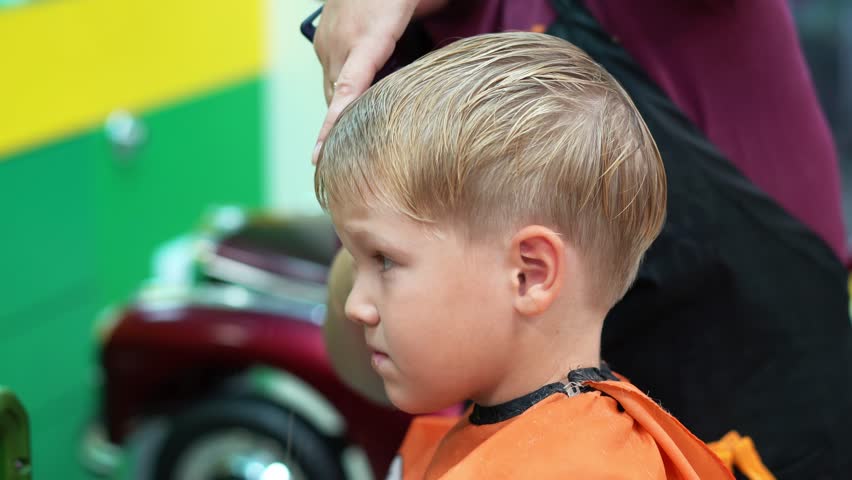Haircut Of A Little Boy Stock Footage Video 100 Royalty Free