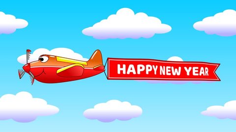 Classic Passenger Airplane Flying In Stock Footage Video 100
