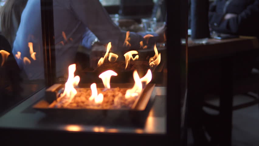Stone Gas Fire Pit With Stock Footage Video 100 Royalty Free