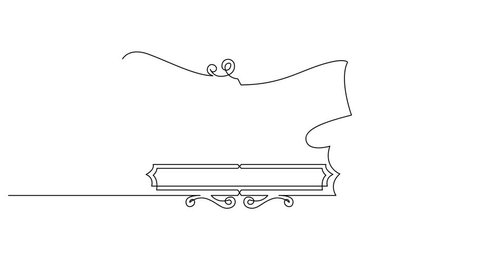 Self Drawing Line Animation Of Stock Footage Video 100 Royalty