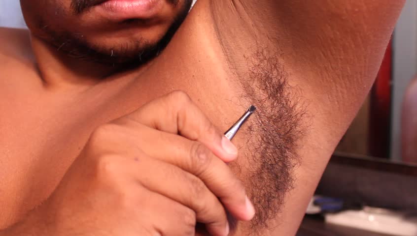 Shave The Underarm Hair With Stock Footage Video 100 Royalty