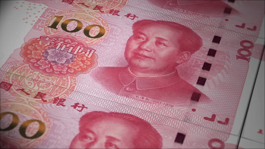 China Money Banknotes Loopable Moving Stock Footage Video 100 - china money banknotes loopable moving background dollar bills rolling up china 100 renminbi bank notes animated to roll up one by one slowly