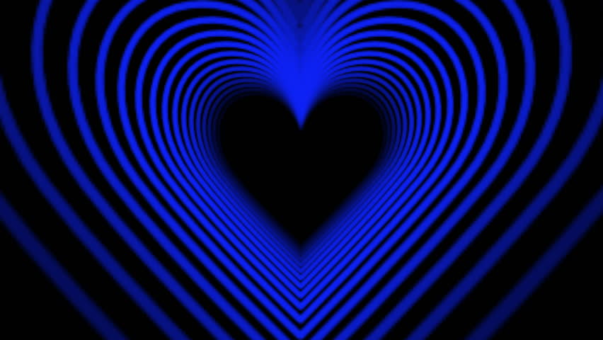 Heart Tunnel Animation, Looped in Stock Footage Video (100