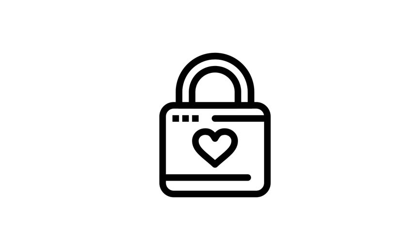 Lock Locker Heart Hacker Stock Footage Video 100 Royalty Free 1024019738 Shutterstock