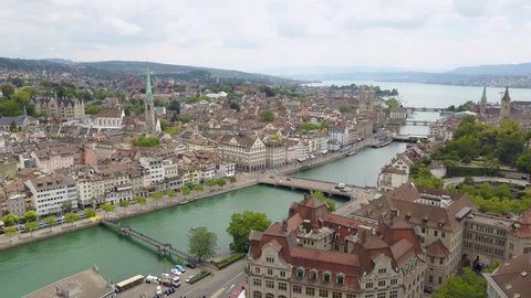 Aerial View Over The Old Stock Footage Video 100 Royalty Free