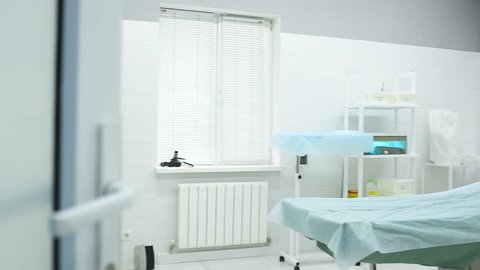 Clean Surgical Operating Room In A Modern Cosmetic Or Dermatological Clinic
