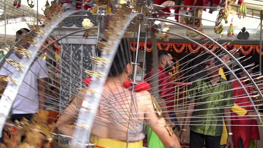 Sri Srinivasa Perumal Temple Singapore Stock Footage Video 100