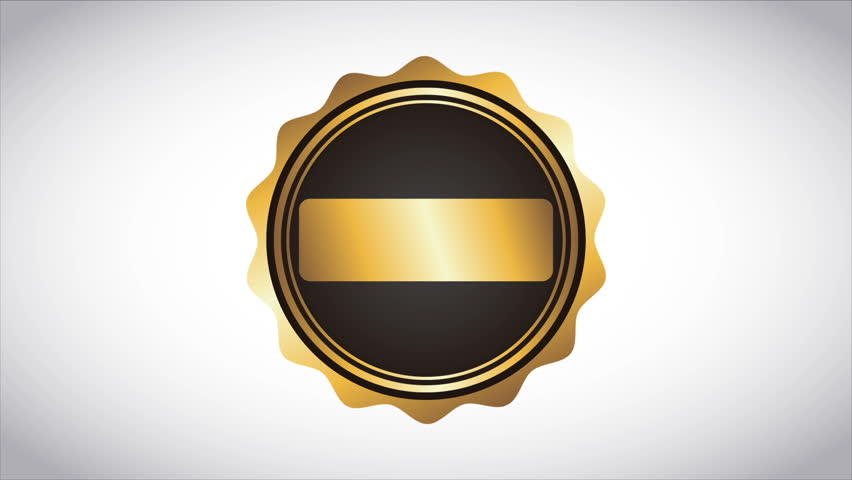 Black and Gold Label, Video Stock Footage Video (100% Royalty-free